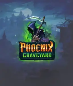 An immersive view of ELK Studios' Phoenix Graveyard slot, with its hauntingly beautiful graveyard and phoenix symbols. This image captures the slot's unique expanding reel feature, enhanced by its stunning symbols and gothic theme. The artwork conveys the game's mythological story of resurrection, attractive for those fascinated by the supernatural.