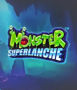 Explore the mysterious depths with the Monster Superlanche game by Pragmatic Play, featuring a colorful and charming monster logo set against a foggy cave background. This image portrays the thrilling experience of a monster-themed game, ideal for fans of monster slots, providing a fantastic play experience. 